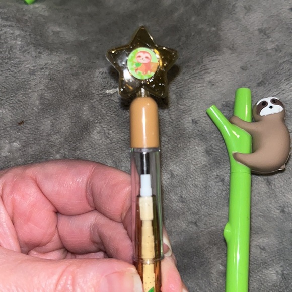 Easter Basket stuffers - 2 sloth pop pencils and a sloth pen - Picture 3 of 5